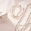 Colar de Pérolas Ninina Shijia Fivela Magnética Estilo Francês Feminino Luxo Leve Nicho Acessórios de Colar Corrente para Clavícula Retrô