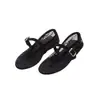 Zapatos Planos de Malla Hueca con Pedrería y Correa de Hebilla Estilo Mary Jane Versátiles Casuales de Nuevo Estilo Primavera Verano para Mujer