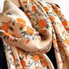 Lenço Estola Estampado com Padrão de Cavalos Vintage, Lenço Elegante de Seda Sintética da Moda, Uso Duplo Frente e Verso Espessado, Estola para Ar Condicionado
