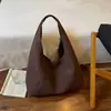 Bolsa Tote de Gran Capacidad Estilo Coreano Estilo Maillard Bolso de Hombro Retro Bolso Elegante para Dama Viaje Bolso de Axila
