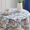 Novo estilo pequena toalha de mesa floral algodão e linho ins pequena fresca à prova de poeira isolamento térmico toalha de mesa de jantar doméstica toalha de mesa de chá atacado