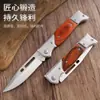 Navaja Plegable de Exterior Multifuncional Alta Dureza Cuchillos de Defensa Personal Cuchillo de Supervivencia Cuchillos Militares Camping al Aire Libre Navaja para Frutas Daga