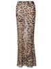 Moda retrô clássica estampa de leopardo cintura média e saia chão 2024 moda primavera europeia e americana novo atacado transfronteiriço saia longa