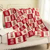 Manta Cubre Cama Cien Bendiciones Estilo Nuevo Otoño/Invierno Regalo Festivo Manta para Sofá de Inauguración Manta para Siesta en Oficina Manta para Cama de Dormitorio