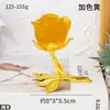 Flor de resina de cristal com flor de metal, presente de Dia dos Namorados, flor preservada, decoração de casa, pequeno ornamento
