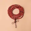 Atacado Sandália de Sangue Sândalo Africano Folha Pequena Sândalo Vermelho Contas Budistas, Vários Estilos e Especificações, Pulseiras Estilo Étnico, Contas de Rosário