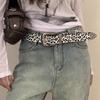 Cinturón con estampado de leopardo retro estilo americano para mujer, diseño Sense Niche Y2K, jeans estilo chica atractiva con cinturón distintivo que combina con todo.