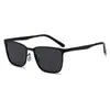 Nuevas Gafas de Sol Polarizadas para Hombre Montura Cuadrada de Metal Gafas de Sol Transfronterizas Europeas y Americanas Gafas de Sol para Conducir Venta al por Mayor para Hombre