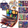 Tablero de aprendizaje infantil transfronterizo, modelo educativo nuevo, tablero de aprendizaje DIY para jardín de infantes, desarrollo intelectual de educación temprana tablero ocupado de fieltro