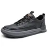 Tênis Casuais Brancos Lisos da Moda Jovem, Tênis Casuais para Todas as Estações, Sapatos Masculinos de Cano Baixo com Cadarço e Solado Grosso, Dropshipping
