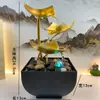 Venda Direta de Fábrica Decoração de Casa Nórdica de Luxo Leve Arte em Ferro Ornamento de Fluxo de Água Umidificador Decoração de Mesa Escritório Atacado