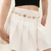 Europa e Estados Unidos corrente de calça sexy de joia transfronteiriça corrente de metal corrente de corpo com retrato de coração corrente de cintura multicamadas cinto de cintura