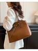 Bolso Tote Transfronterizo para Viajero Mujer Gran Capacidad 2025 Nuevo Primavera y Verano Simple Combinable Bolso de Hombro Bolso con Sensación de Alta Gama