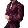 Comercio Exterior Europeo y Americano Camisa Estampada 3D para Hombre Primavera y Otoño Nuevo Estilo Casual de Moda Camisa de Manga Larga para Hombre Talla Grande Camisa Venta al por Mayor