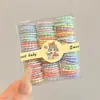 Elásticos Coloridos para Cabelo Infantil, Pequenos Elásticos que Não Danificam o Cabelo, Boa Elasticidade, Elásticos de Cabelo para Meninas, Elásticos de Cabelo Tipo Argola de Toalha Estilo Coreano, Acessórios de Cabelo