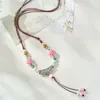 Joyería de Cerámica Jingdezhen Collar Joyería Femenina Estudiante Estilo Étnico Suministro en Vivo Original Puesto Estilo Antiguo Nuevo Regalo