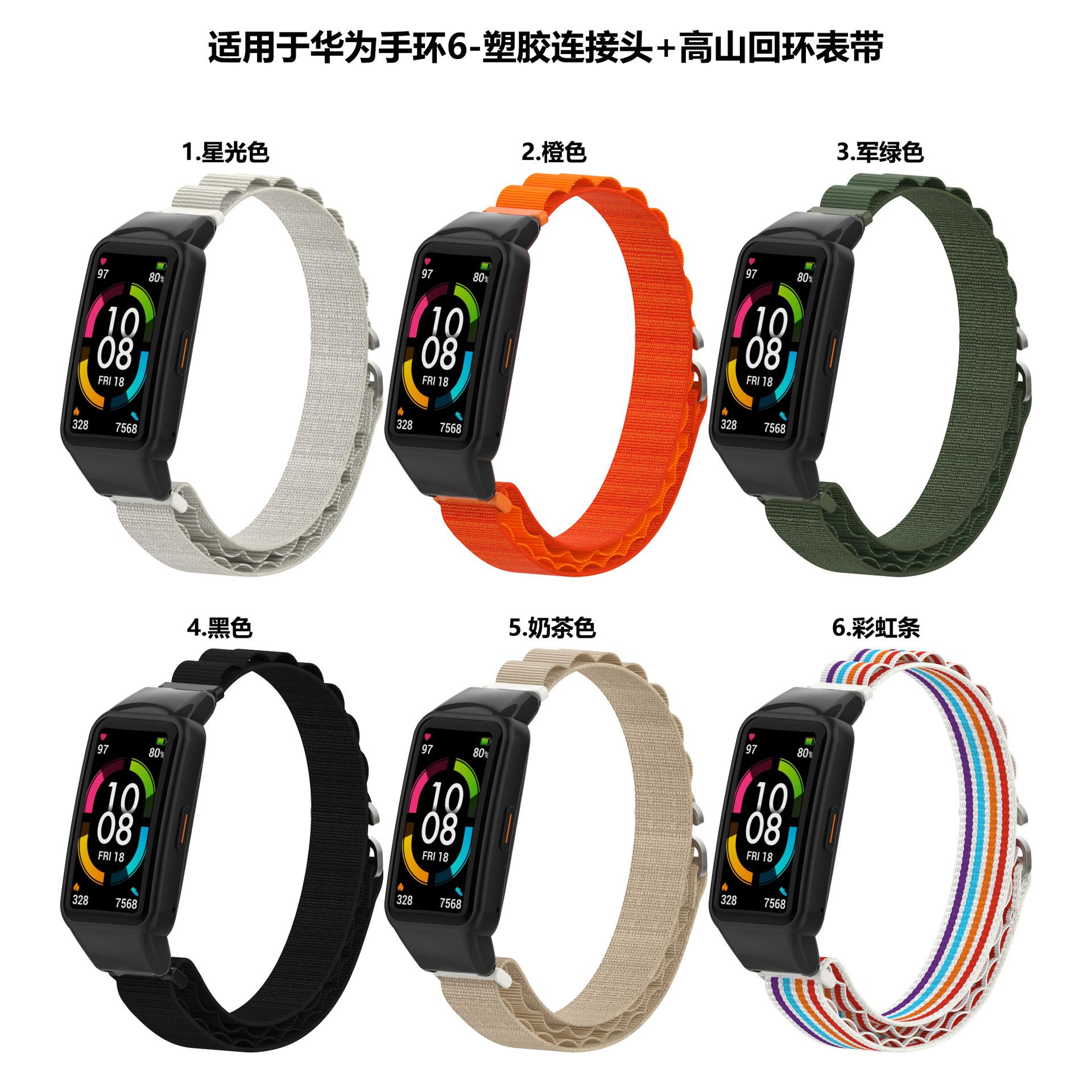 华为手环6塑胶头高山表带色板