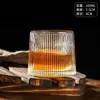 Copo Rotativo de Vidro, Copo Transparente Doméstico para Bebidas Alcoólicas, Copo de Whisky para Bar, Copo de Vidro Rotativo, Copo de Água, Copo de Coquetel