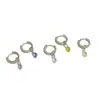 Novos Brincos Delicados de Gota d'Água Coloridos Design de Nicho Cheio de Diamantes Leve Luxo Elegante Simples Versátil Distintivo Tendência