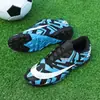 Douchuan 2025 Nuevos Zapatos de Fútbol para Niños y Estudiantes de Primaria con Botones Giratorios Tf Tacos Rotos Zapatos de Entrenamiento de Fútbol Transfronterizos