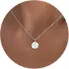 Collar Transfronterizo Europeo y Americano con Temática Oceánica con Corazón de Cobre en Forma de Luna, Estrella de Mar, Moño, Copo de Nieve, Cruz, Colgante de Softbol, Joyería para Mujer