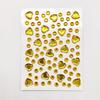 Ins Sweet Girl Cute Face Sticker Colorido Amor Coração do Bebê Criativo Gem Adesivo Peach Heart Eye Shiny Diamond Sticker