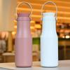 Taza Termo Nueva de Alta Gama Transfronteriza Taza de Agua de Acero Inoxidable Sencilla Portátil con Asa Venta al por Mayor Logotipo Personalizado