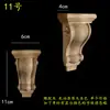 Madera maciza madera europea calcomanía de talla de madera pilar capitel viga soporte pared de fondo armario gabinete pasillo apertura mate cabeza de flor decorativa ménsula