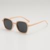 Dopamina Gafas de Sol para Niña de Montura Grande Simple Gafas para Niño Rostro Cuadrado Gafas de Sol Lindas Resistentes a los Rayos UV