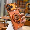 Nuevo Modelo para el Año del Caballo Adecuado para Funda de Teléfono Apple 17 Pro Max, Película Protectora de Lente de Cobertura Total para iPhone 16, Soporte Giratorio de la Fortuna