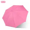 Guarda-chuva Infantil Atacado Cabo Curvo Cor Arco-íris Guarda-chuva Infantil com Estojo à Prova d'Água Jardim de Infância Uso Duplo para Sol e Chuva Guarda-chuva Infantil