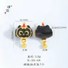 Tienda de Oro Puzuo Mismo Estilo Arena Dorada Accesorios DIY Colgante de Gato Negro Pequeño Cadena para Clavícula Dulce y Fresca para Mujeres