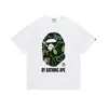 Camiseta estilosa japonesa da marca Ape Kikai Maneki Neko de manga curta para homens e mulheres, adolescentes, moda de rua e campus, camiseta juvenil de manga curta