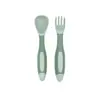 Mesa para Alimentar Bebés Vajilla Suplemento Alimenticio para Bebés Tenedor Cuchara Portátil de Giro Flexible Entrenamiento Grado Alimenticio para Niños