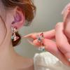 Pendientes de Mariposa de Circonita Dulces y Coloridos Europeos y Americanos, Moda Transfronteriza, Lindos y Versátiles, Adecuados para el Viaje Diario, Pendientes Elegantes y de Alta Gama para Mujeres