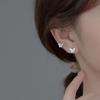 Love Lodge Prata s925 Inseto Temperamento Diamante Borboleta Clipe de Orelha Brincos Coreanos Femininos M00727