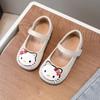 Zapatos de princesa de dibujos animados de gato para niña, zapatos infantiles de moda, velcro versátil, suela suave antideslizante, zapatos casuales