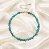 Collar de turquesa irregular con joyas transfronterizas europeas y americanas, nuevo y popular collar personalizado hecho a mano para mujer