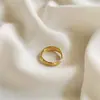 JZ69 Anillo Abierto Cruzado Irregular S925 Plata Diseño de Nicho Femenino Pulsera Personalizada Estilo Frío Europeo y Americano