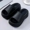Pantuflas de Suela Gruesa para Mujer 2024 Nuevo Verano Uso Exterior Eva Suave Antideslizantes Anti-Olor Sandalias Elevadoras de Playa