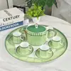 Conjunto de Chá para Chá da Tarde Europeu de Luxo Leve Série Cisne Conjunto de Café Espresso com Bandeja Caixa de Presente Combinada para Presentear