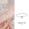 Pulsera de Tubo Tallado de Plata de Ley S925 Pequeño Gordo Fu con Cuentas para Mujer Estilo Ins Lujo Ligero Nicho Joyería de Mano Exquisita Regalo de San Valentín