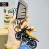 Hip Hop Trendy Harley Motocicleta Boneca Chaveiro Carro Internet Celebridade Pingente Desenho Animado Saco Pendurado Enfeites