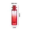 Frasco de Perfume de Vidro Colorido 30ml Frasco Portátil para Dispensar Perfume Frasco de Amostra de Vidro Frasco de Perfume com Spray de Pressão