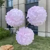 3 Flores Bola de Neve Artificiais na Cor Creme, Flores Artificiais para Casamento e Decoração de Casa, Atacado
