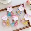 Diadema de Cristal de Hielo Oso para Primavera y Verano Goma Elástica Infantil No Lastima el Cabello Diadema de Bebé Accesorios para la Cabeza de Niña Venta al por Mayor