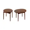 Mesa Redonda Retráctil Estilo Francés de Mediados de Siglo Toda de Madera Maciza Mesa de Comedor Oval Plegable Mesa Retro para Apartamento Pequeño Mesa de Comedor