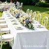 Toalha de Mesa Retangular de Cor Sólida para Banquete de Hotel de Luxo, Casamento, Nova, Leve, Luxuosa, de Alta Qualidade, Branca, para Mesa de Jantar, Fabricante de Capas de Mesa