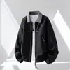 Chaqueta de solapa de primavera 2026 Traje nuevo para hombre Marca de moda Talla grande Pantalones casuales rectos holgados