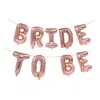Proposta Transfronteiriça Ouro Rosa Noiva Balão de Folha de Alumínio conjunto Balão Decorativo de Letra Casamento conjunto Atacado